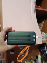 Повербанк 30000 mah 22.5W Qinetiq RQ-30 с LED дисплеем и быстрой зарядкой PD/QC кабель Type-C в комплекте powerbank 30 000 павербанк для телефона apple айфона iphone самсунг samsung роутера планшета универсальный павер банк с фонариком Space black фото от покупателей 9