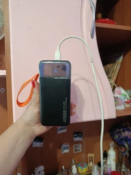 Повербанк 30000 mah 22.5W Qinetiq RQ-30 с LED дисплеем и быстрой зарядкой PD/QC кабель Type-C в комплекте powerbank 30 000 павербанк для телефона apple айфона iphone самсунг samsung роутера планшета универсальный павер банк с фонариком Space black фото от покупателей 8