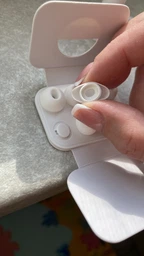 Комплект амбушюр для AirPods Pro 1-2, 4шт (XS, S, M, L), силікон, White