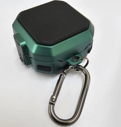 Защитный чехол Deexe Lock Design для Samsung Galaxy Buds 4 / Buds 4 Pro - Black / Green