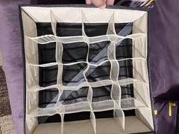 Набор органайзеров коробок контейнеров ящиков 3DTOYSLAMP 2 шт по 20 ячеек 32х32х11 см в шкаф комод тумбочку для организации хранения вещей одежды белья носков ремней галстуков аксессуары для гардероба комнаты спальни гардеробной серый фото от покупателей 9