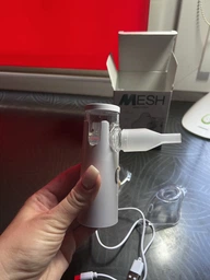 Ингалятор портативный небулайзер ультразвуковой MESH для детей и взрослых аккумуляторный USB тихий с дисплеем LED с двумя масками фото от покупателей 2