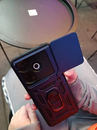 Протиударний броньований чохол із захистом камери для Xiaomi Redmi 13 Armor Case Keysion green фото від покупців 2