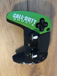 Захисний силіконовий чохол Call of Duty: Ghosts та наліпка на тачпад для геймпада Sony DualSense (PS5) + накладки на стіки