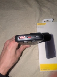 Повербанк Essager 10000 mAh, 22.5W, вбудовані кабелі USB-C і Lightning, чорний (ES-D023) фото от покупателей 2