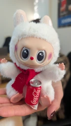 Лабубу іграшка сюрприз Coca Cola Labubu, брелок М'яка плюшева іграшка Ла бубу серії Cola 17 см