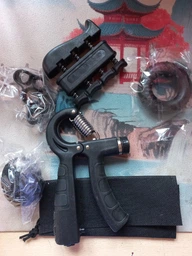 Еспандери набір кистьових еспандерів 5в1 пружинні гумові з лічильником Smart для тренування кистей рук пальців передпліччя з навантаженням до 60 кг