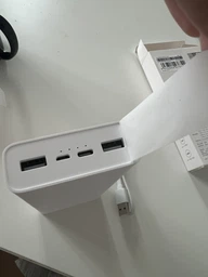Повербанк с быстрой зарядкой Xiaomi MI Power Bank 3 PB2022ZM 20000mAh 22.5W белый (BHR6109CN) фото от покупателей 2