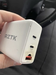 Зарядний пристрій RZTK GaN2 100W USB-A (QC4.0) 2xUSB-C (PD3.0) + кабель USB-C 100W White