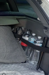 Эластичный ремень-органайзер для багажника 80 см LOW Car Organizer 7XL, липучка, 3 секции, черный
