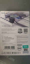 Зарядний пристрій Hoco C160A (2USB-Type C/1USB) (QC/PD 65W) (колір чорний) фото от покупателей 2