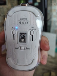 Мышь аккумуляторная BAVIN G-K-992 RGB Wireless 2.4G Plug-and-play DPI Bluetooth 5.1 White фото от покупателей 2