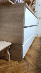 Комод Антрацит 1500 х 376 х 730 h ДСП Брайт Мастер Форм 20069 (телескопические направляющие) фото от покупателей 2