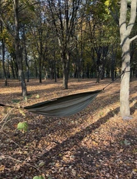 Гамак одинарный Naturehike NH21DC011 износостойкая ткань, нагрузка до 180 кг, с карабинами и веревками Оранжевый (6927595713617)
