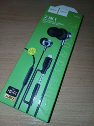 Дротові навушники HOCO M119A Mia universal earphones with microphone Type-C 3.5mm Black