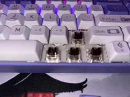 Механическая клавиатура Ajazz Ak680 Purple свечи с Hot-Swap
