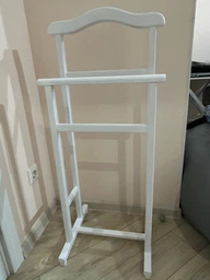 Вішалка підлогова дубова 102x45x37 см коричневий: темне дерево