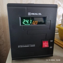 Стабилизатор напряжения Real-El Stab Energy-2000, Black (EL122400013)