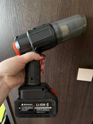 Пилосос акумуляторний Чорний 4 в 1 Бездротовий для авто та дому 5.5 кПа 13000 mAh фото від покупців 1