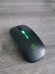 Беспроводная бесшумная аккумуляторная мышка с RGB подсветкой 1600DP Bluetooth 5.2 + 2.4 GHz тихая для ноутбуков пк планшетов плоская Slim фото от покупателей 1