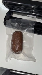 Вакуумний пакувальник сенсорний автоматичний для їжі та продуктів великий вакууматор з шлангом для для м'яса риби B4 побутовий для дому із запаюванням і різаком 110 Вт, чорний + пакети для вакууматора 10 шт