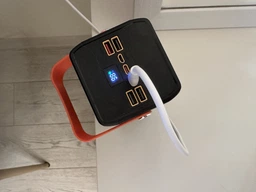 Повербанк 30000 mah 22.5W Qinetiq RQ-30 с LED дисплеем и быстрой зарядкой PD/QC кабель Type-C в комплекте powerbank 30 000 павербанк для телефона apple айфона iphone самсунг samsung роутера планшета универсальный павер банк с фонариком Space black