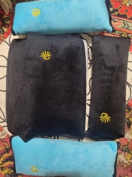 Ортопедическая подушка-шарф Travel Pillow для путешествий с поддержкой шеи Флисовая