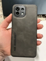 Шкіряний чохол XnE Xiaomi 11 Lite 5G NE з металевою вставкою Black (34265-2B) фото від покупців 2