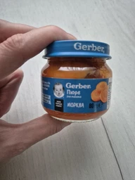 Овощное пюре Gerber Морковь с 6 месяцев 80 г (7613036011310)