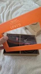 Подарунковий чоловічий набір Levi’s: Ремінь + Гаманець 6541