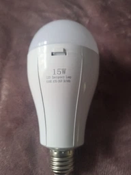 Світлодіодна аварійна лампа E27 50W (еквівалент) з акумулятором, LED лампочка для освітлення при відключенні світла