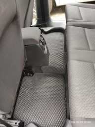 Коврики в салон Kinetic для Renault Clio III '05-12 хетчбэк EVA-полимерные красные с черной тесьмой (комплект) фото от покупателей 3