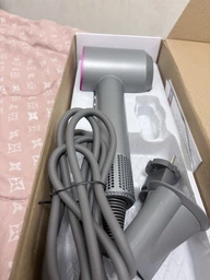 Фен для волосся Super Hair Dryer з функцією швидкого сушіння, у шкіряному кейсі