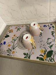 Коврик влаговпитывающий для сушки посуды на столешницу кухню 40x30 см Beauties коврик для посуды стиральной машинки антискользящий диатомитовый коврик под посуду