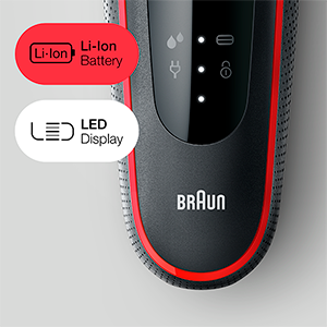 BRAUN Series 5 50-R1000s BLACK/RED