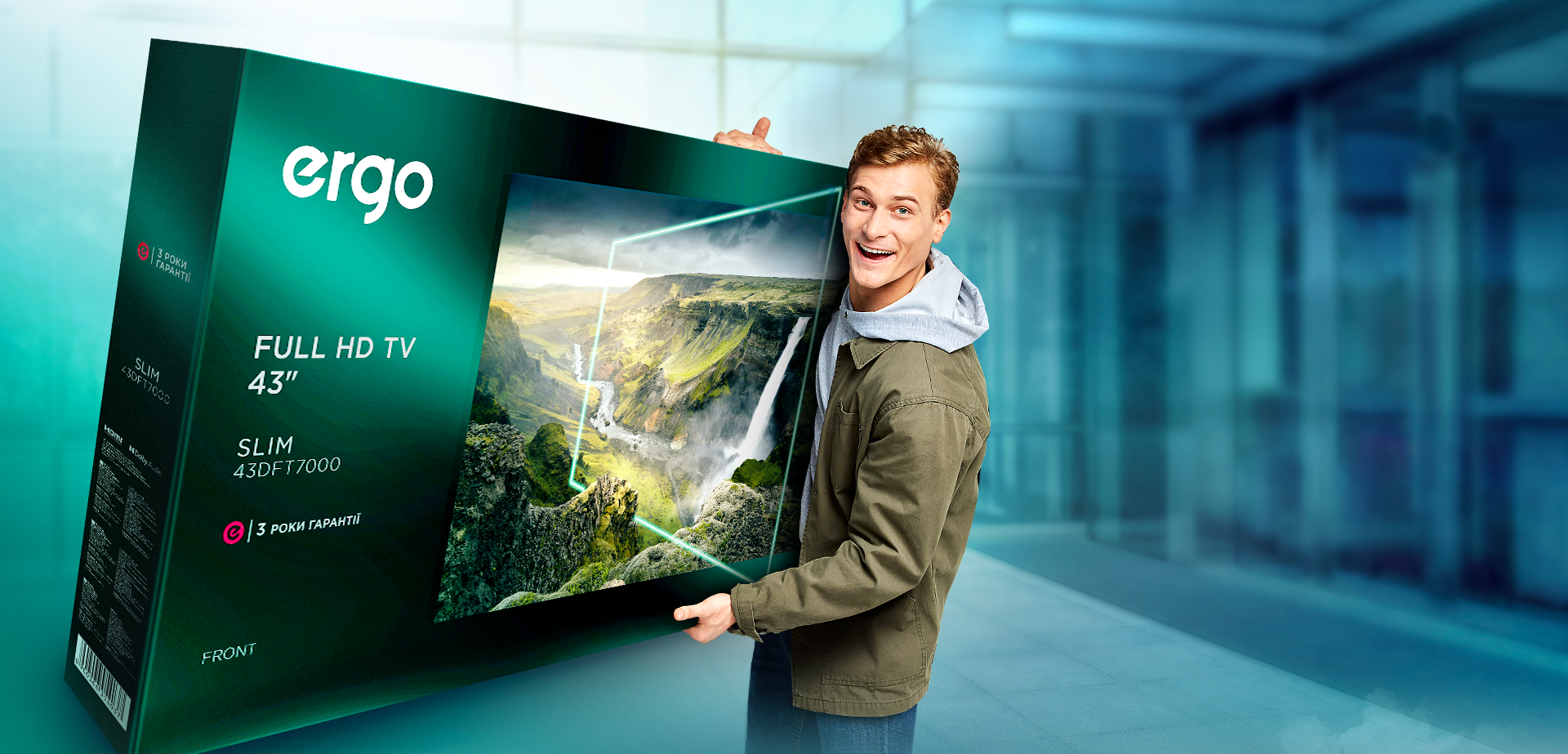 Телевизор Ergo 43DFT7000 Фото Телевизор Ergo 43DFT7000
