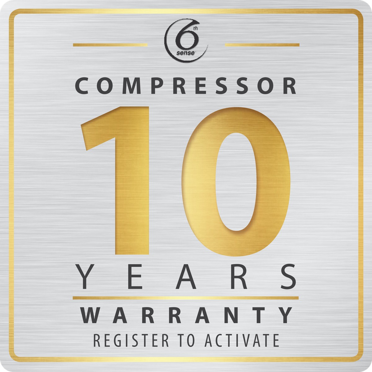 10 лет дополнительной гарантии на компрессор