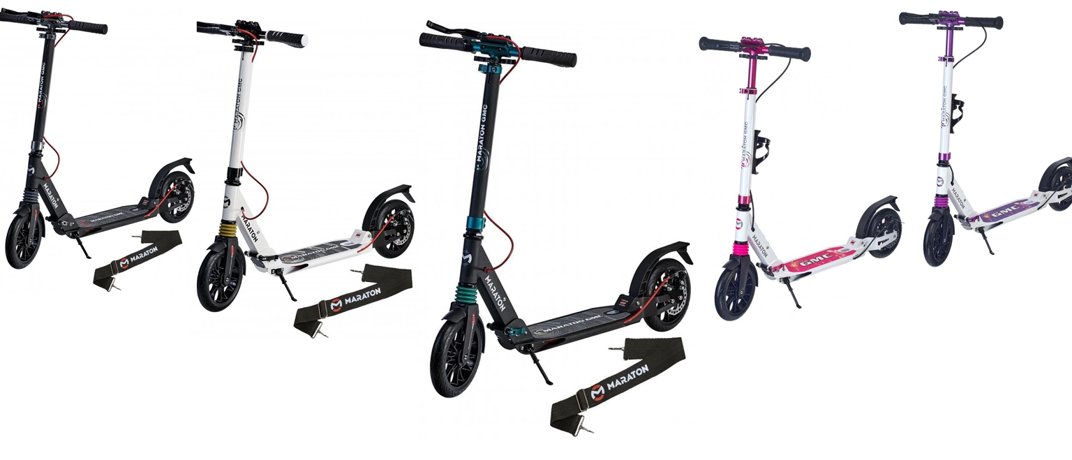 a picture of scooters
