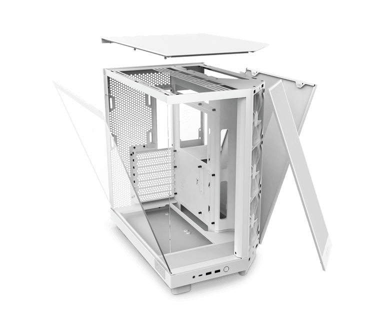 NZXT H6 Flow White ARGB ファン9個付き Case NZXT H6 Flow White — buy case in Kyiv and Ukraine, favorable