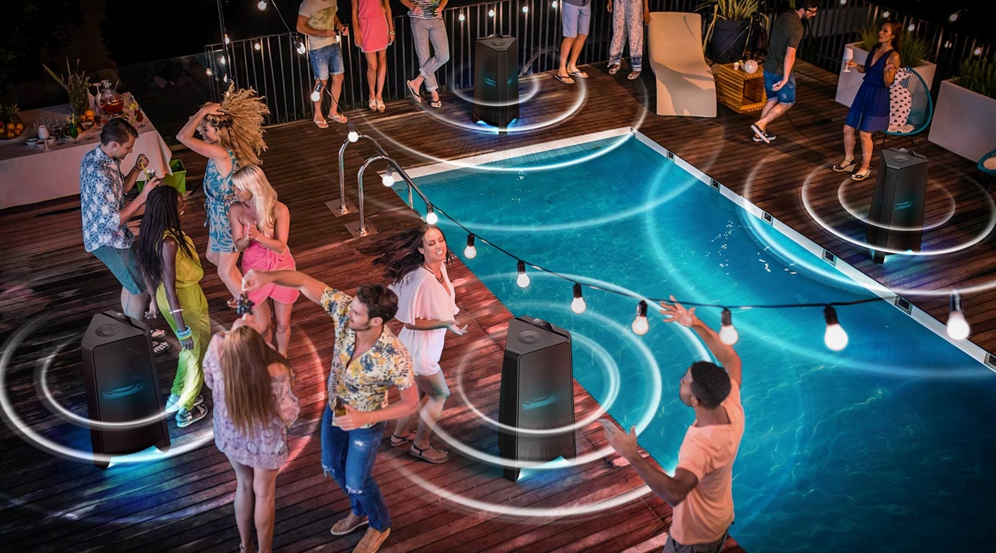 Акустична система Samsung MX-T70 на вечірці