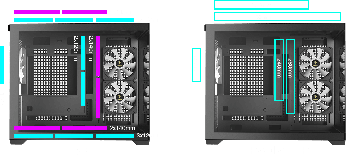 Корпус для ПК, GAMDIAS AURA GC10M V2 ARGB PC Case