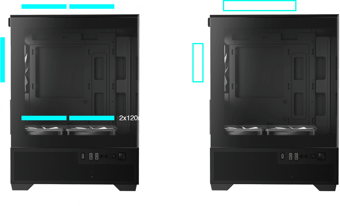 Корпус для ПК, GAMDIAS AURA GC9M ELITE WH ARGB PC Case