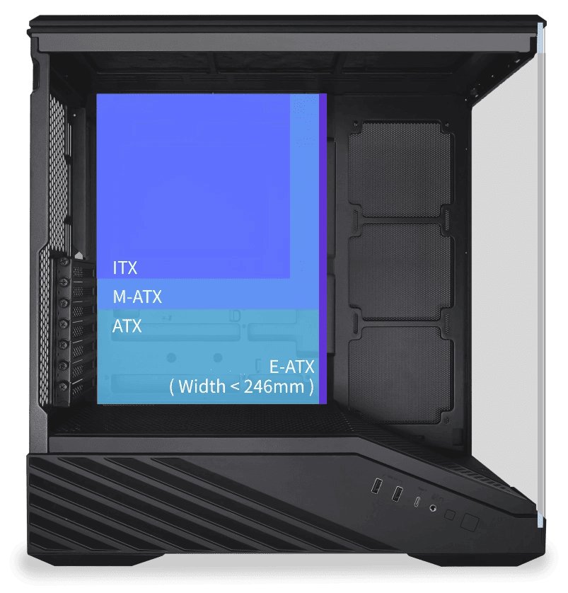 Корпус для ПК, Lian Li V100, Black