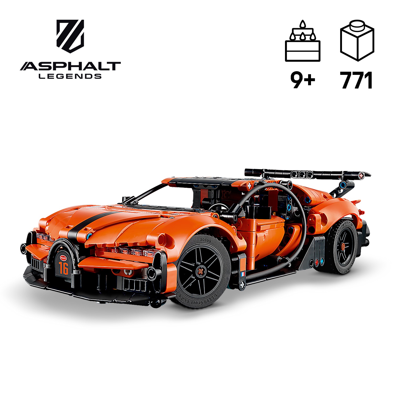 Конструктор LEGO Technic Гіперкар Bugatti Chiron Pur Sport 771