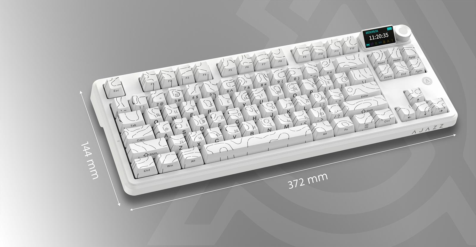 Клавиатура беспроводная Ajazz AK870 V2 Maillard Switch Wireless