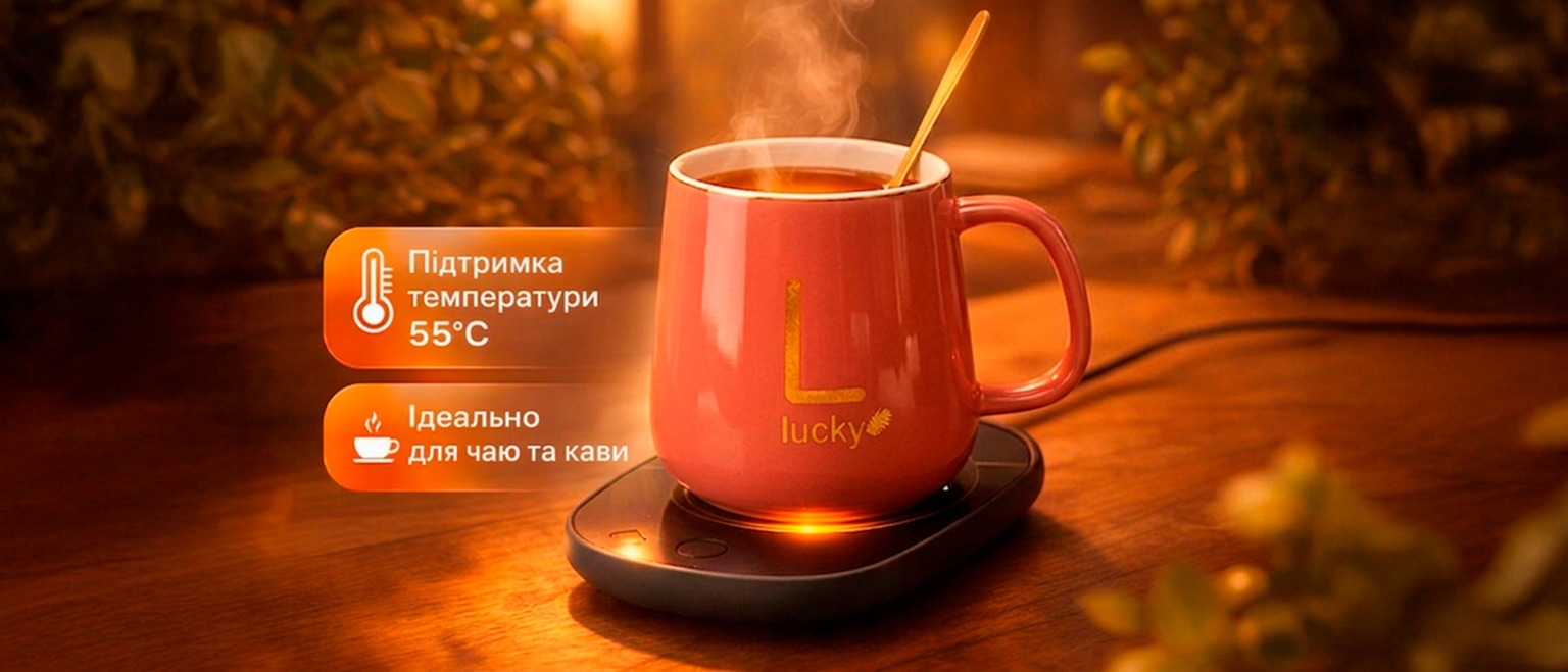 Чашка с подогревом Lucky