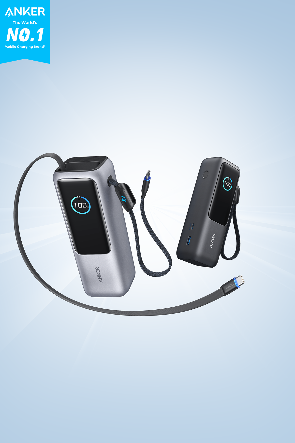 УМБ Anker 25000 mAh 165W PD/PIQ/QC Built-In Double USB-C Cables