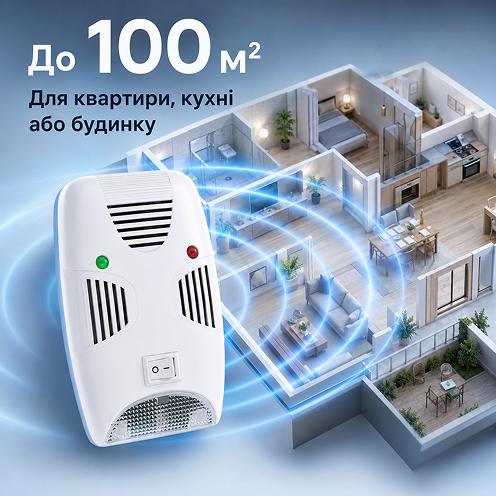Площадь действия до 100 м²