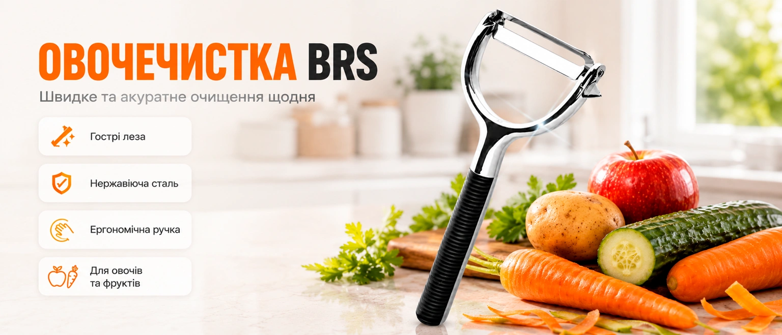 Ніж овочечистка BRS Чорний