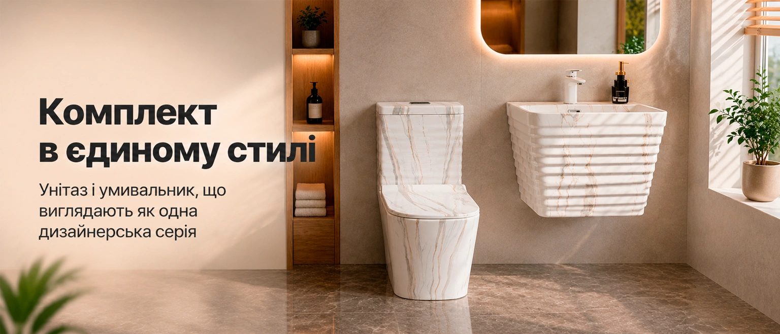 Набор унитаз и умывальник Asans